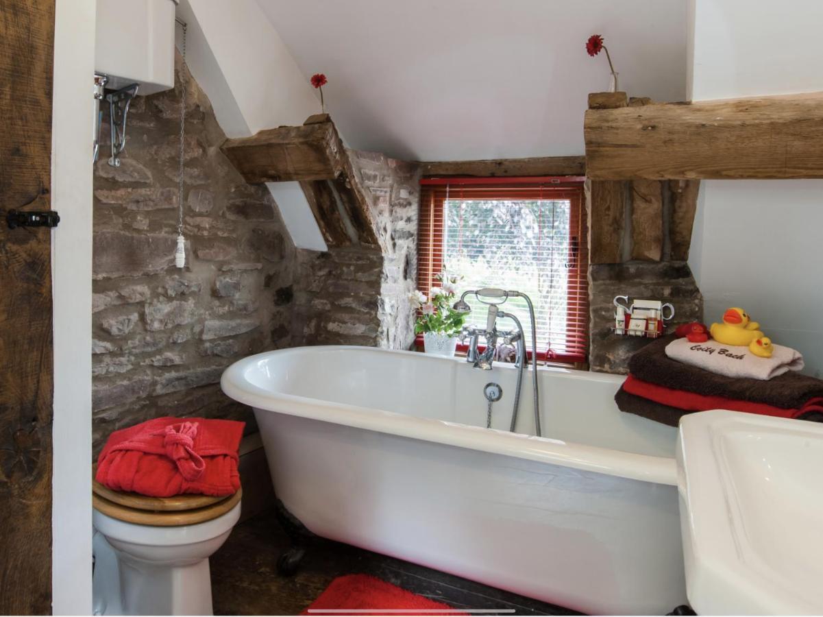 Ty Fferm Hen, Ancient Farmhouse, Coity Bach Talybont-on-Usk Bagian luar foto